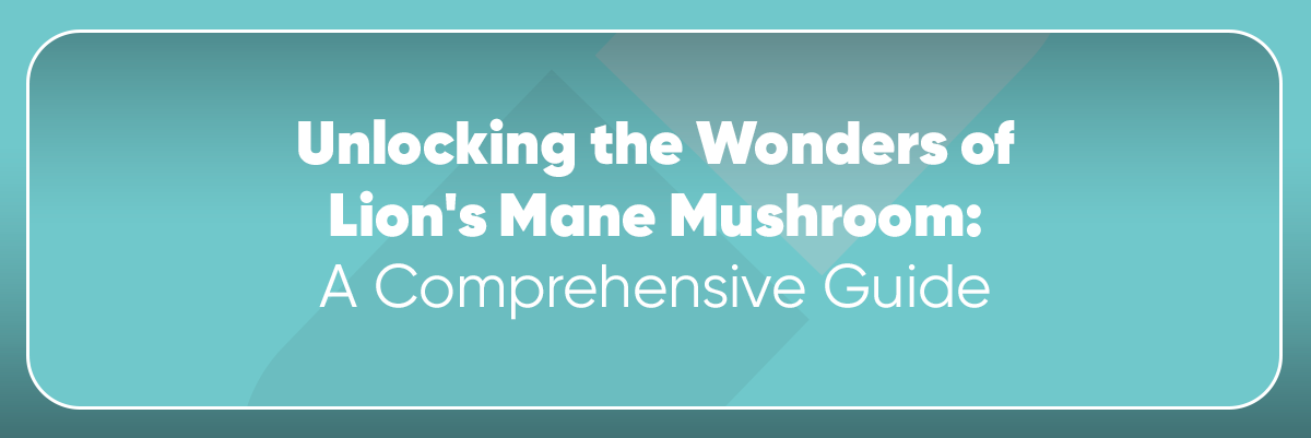 Unlocking the Wonders of Lion's Mane Mushroom: A Comprehensive Guide